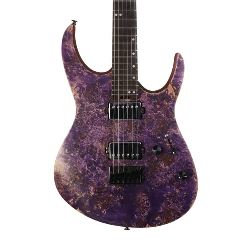 Eart EX H6 Explorer 1 Electric Guitar, Open Pore Purple | Reverb