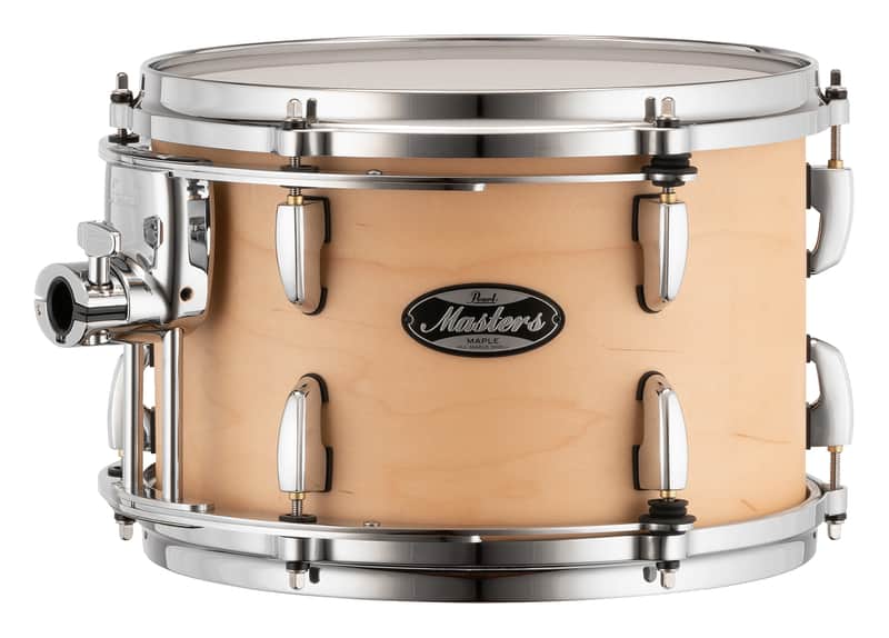 Pearl Masters Maple 10x8" Matte Natural Maple Premium Lacquer #111 Rack Tom Tom Drum w/Standard Mount | WorldShip | NEW | Authorized Dealer image 1