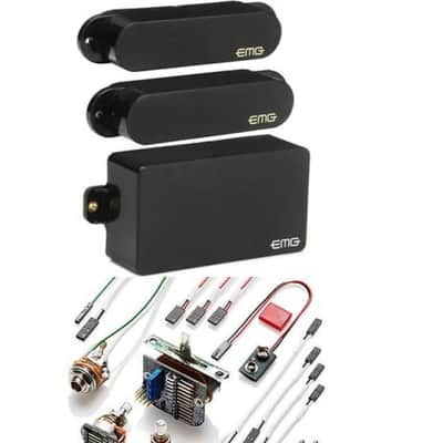 EMG SA/SA/81 Active Guitar Pickup Set for H/S/S Fender Strat/Stratocaster, Black - New image 4