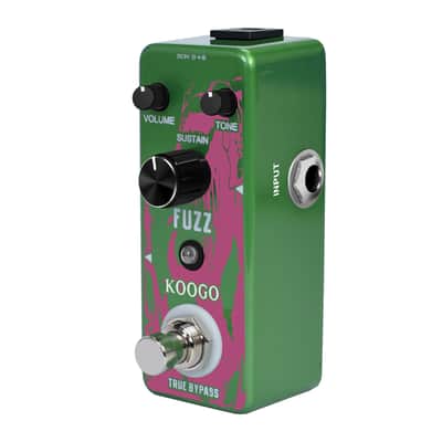 KOOGO LEF-306 Fuzz Pedal For Electric Guitar & Bass Traditional Fuzz Effect Full Metal Shell True Bypass--Shipped from Irvine Warehouse in California by USPS image 3