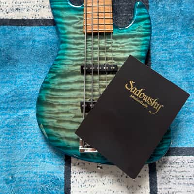 Sadowsky 21-fret Standard Masterbuilt Limited 2020 No.4/30 2020 - Whale Blue Burst Transparent High Polish Burst image 4