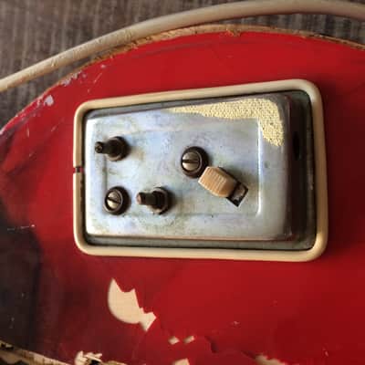 Wandré BB with tremolo (very rare) 1960 Black-Yellow-red with smoke patterns image 17