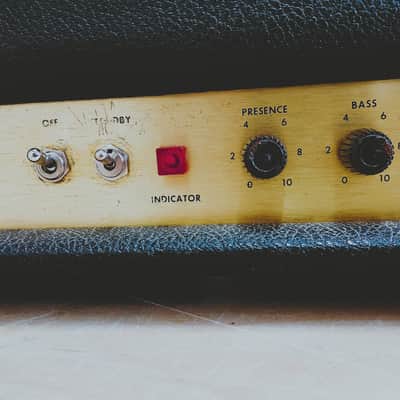 Marshall JMP 1992 Super Bass 2-Channel 100-Watt Guitar / Bass Amp Head 1967 - 1975 - Black image 7