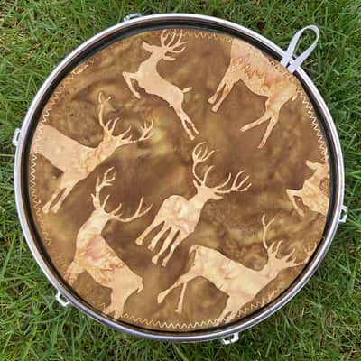 10" reversible Drum Bunny cotton drum cover - partial mute - dampener - compare to Big Fat Snare Drum Quesadilla, Drum Tortilla image 2
