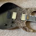 ESP E-II M-II NT Black Natural Fade Guitar Bare Knuckle Pickups, BEAUTIFUL FIGURED TOP & OHSC