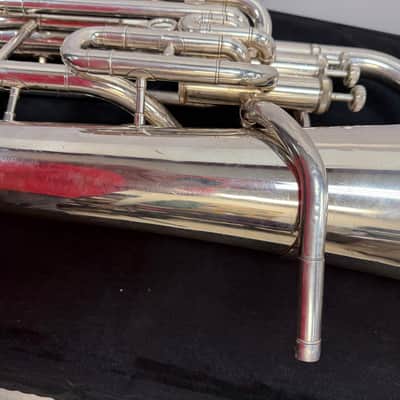 Used Yamaha YEP-321 Silver 4-Valve Bb Euphonium with SKB 375 Case Just Serviced image 10