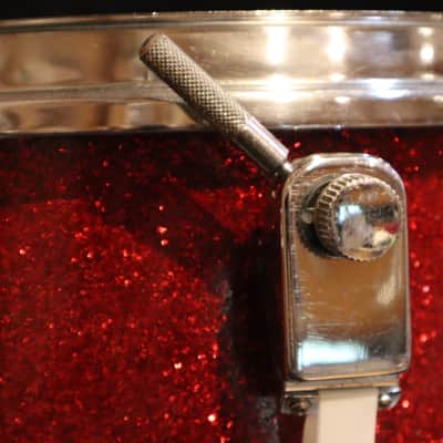 MIJ Red Sparkle 6-Lug Snare image 6