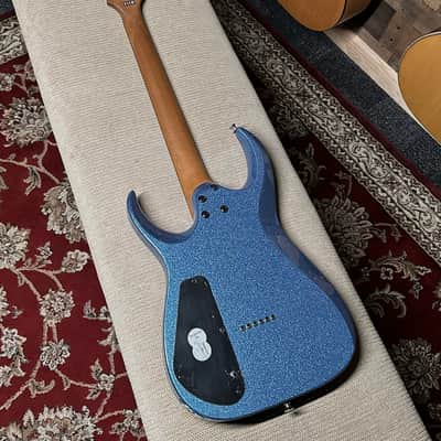 Jackson Pro Plus Series Signature Misha Mansoor Juggernaut HT6 Blue Sparkle Guitar image 6