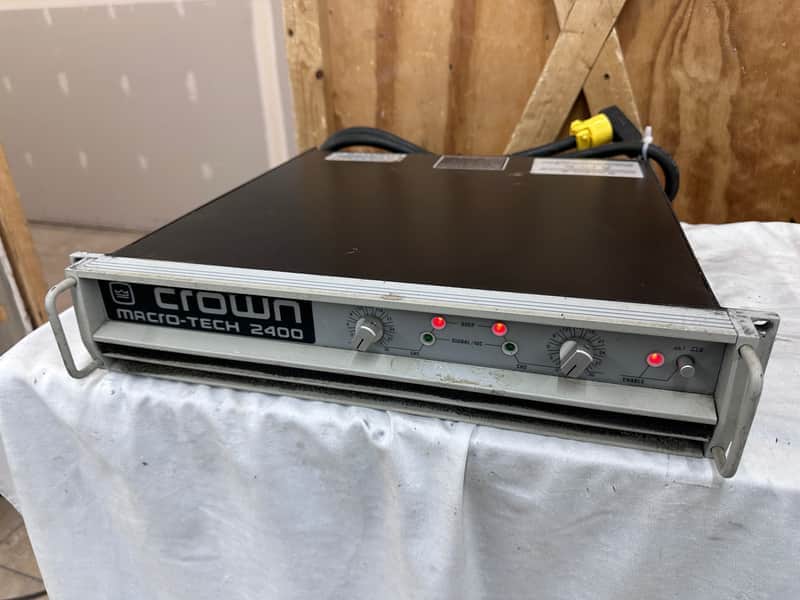 Crown Macro-Tech 2400 Power Amp Amplifier w/XLR Inputs - Twelve Available image 1