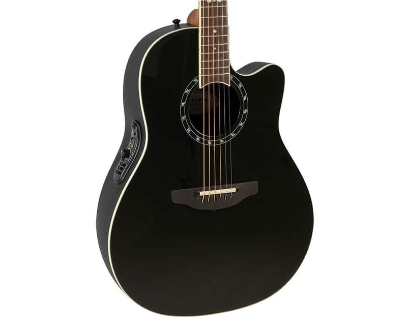 Ovation Pro Series Standard Balladeer 2771AX-5 A/E Guitar - Black - Open Box image 1