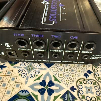 ART Headamp 4 8 Output Stereo Headphone Amplifier 2018 - Present - Black image 3
