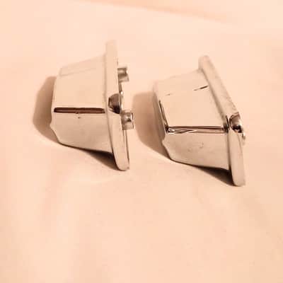 UNMARKED COFFIN STYLE DRUM LUGS PAIR-CHROME-FREE SHIP TO C-USA! image 5