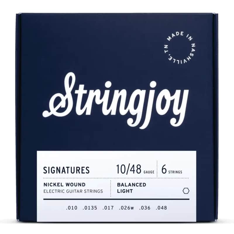 Stringjoy Signatures Nickel Wound Electric Guitar Strings, Balanced Light Gauge (10-48) image 1