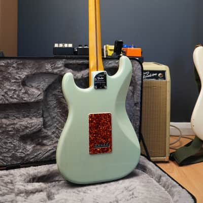 2024 Fender LTD American Pro II Thinline Surf Green Transparent Stratocaster FSR Limited Edition image 6