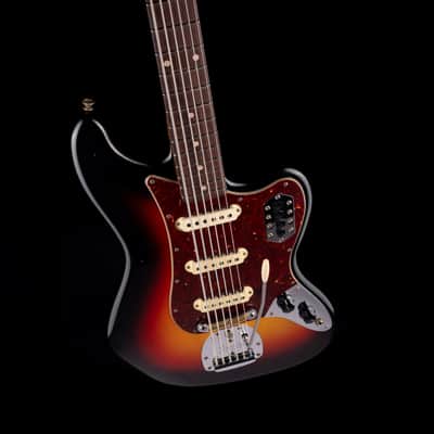 Fender Custom Shop 60's Bass VI Journeyman Relic Wide Fade 3-Tone Sunburst With Case image 3