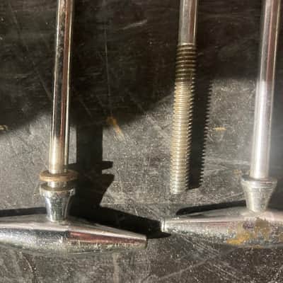 Slingerland (8) 1960's "torpedo" t rods for bass drum 1960's image 2
