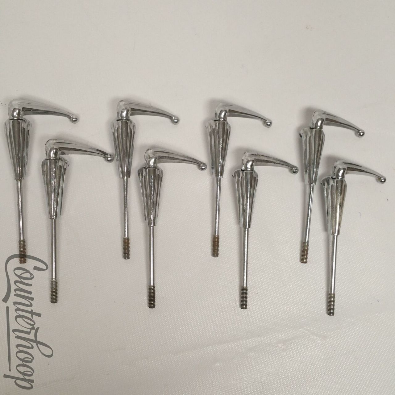 Premier 8x Bass Drum Tension T-Rods/Claws Vintage 50s-60s Diamond Chrome England — main photograph