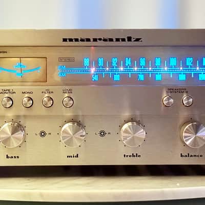 πΆβ¨ Marantz 2226B Vintage Stereo Receiver β Serviced/Cleaned, Warm White LED, New Vellum, Ultrasonic-Cleaned Knobs image 1