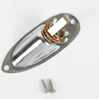 1987 Vintage Fender Stratocaster Plus Input Jack Plate USA Strat 1980s image 2