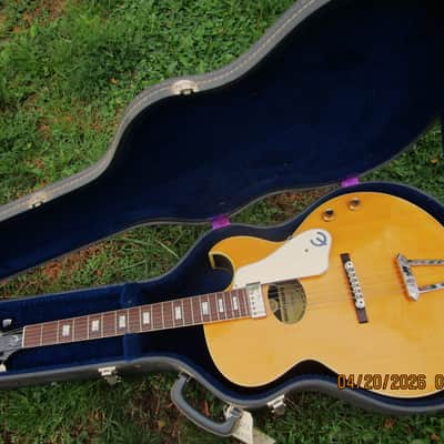 Epiphone Howard Roberts Standard Guitar, 1966, Blond Finish, Johnny Smith PU., Grey Case, Excellent Cond. image 1