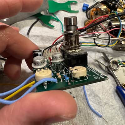 Stolhand Pedalboard Friendly JDF2 Fuzz Face with Stolhand mods and rare MP121A geranium transistors. image 4