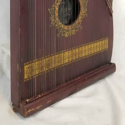 Oscar Schmidt Antique Menzenhauer Guitar-Zither No. 2, Special Hudson-Fulton Model, 31-String, 1909 image 2