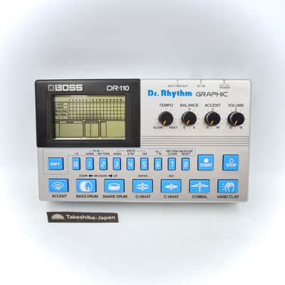 Boss DR-110 Dr. Rhythm 1984 Made in Japan Graphic Drum Machine 414800 image 1