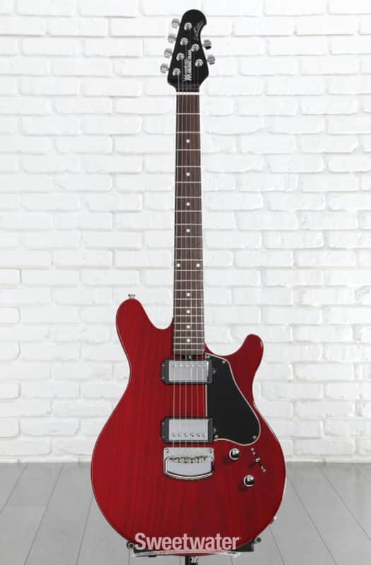 Ernie Ball Music Man Valentine HH Electric Guitar - Cherry (ValHHChd1) image 1