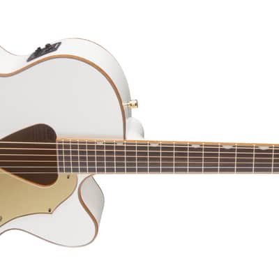 Mint Gretsch G5022CWFE Rancher Falcon, Acoustic Electric Jumbo Guitar, White image 4