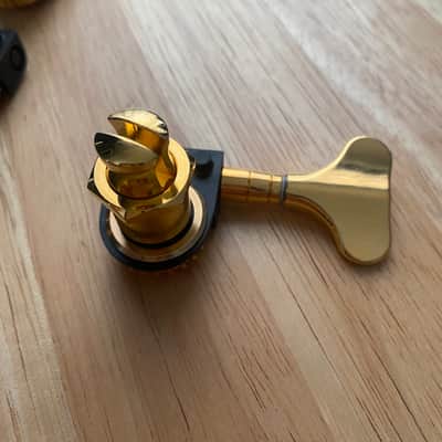 Schaller GOLD BM Light 5 String Bass Guitar Tuners Machines Set image 2