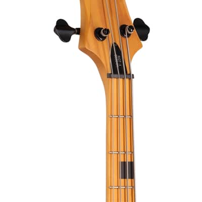 Schecter Riot 4 Session Left Handed Bass Guitar Aged Natural Satin Bild 4