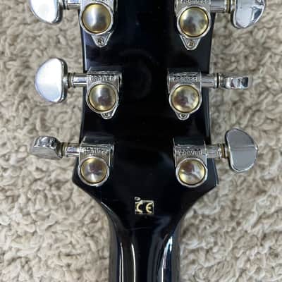 De Armond model M66 6 string single cut archtop electric guitar - black finish image 6