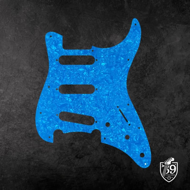 4 Ply Blue Pearl G & L Legacy Tribute Strat Style Pickguard image 1