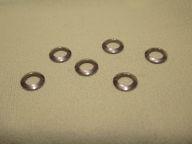 Vintage NEW-OLD-STOCK 1958 1959 Grover Pat Pend tuners nickel WASHERS for gibson Les Paul PAF Burst standard es 355 Flying v 175 SG image 1