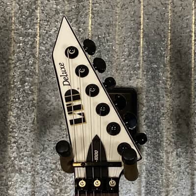 ESP LTD M-1000 Snow White Guitar & Case #0152 Used image 4