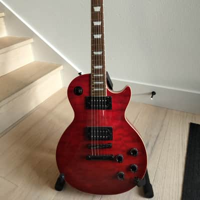 Epiphone Les Paul Classic Quilt Top 2001 - Trans Red w/ black hardware image 15