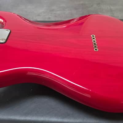 1981 Fender LEAD I Ash Body Light Relic Wine Red Transparent American Vintage 80s Custom Seymour Duncan JB Humbucker Single HS Hardtail USA '54 1954 Stratocaster headstock II Deluxe Case image 10