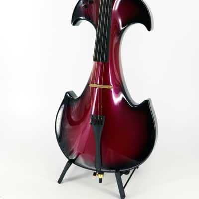 Bridge EC4 Draco Electric 4/4 Cello with Case and Bow - Red/Black image 1