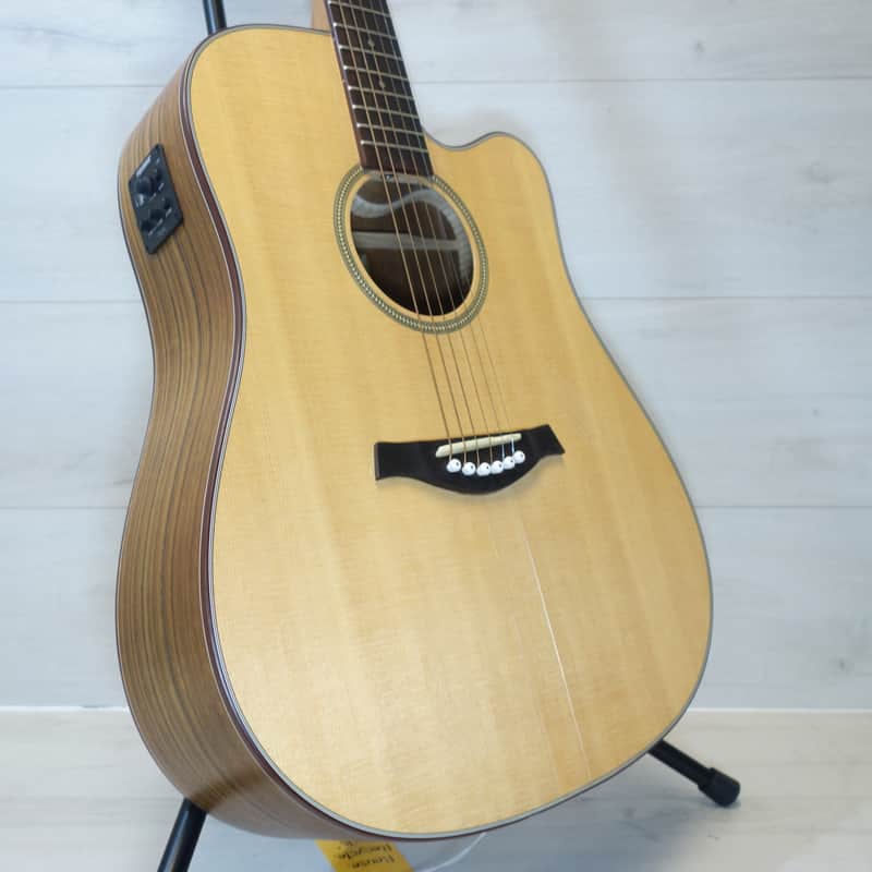 Tagima Tagima Série Walnut TWO Folk Acoustic-Electric Guitar – Factory Second / Fishman Isys 2017-2019 - Natural image 1