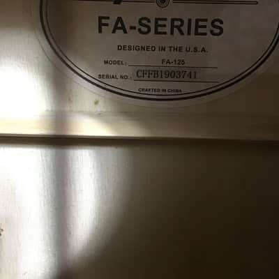 Fender FA-125 2018 - Present - Natural image 3