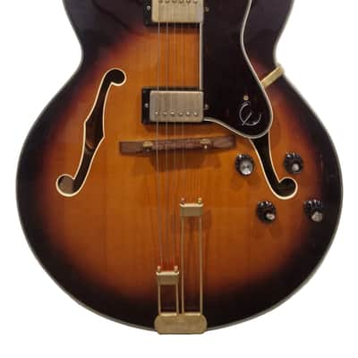 Epiphone Broadway - Semi-Hollow Electric Guitar - Sunburst - Good/Refurbished w/ Hard Case image 1