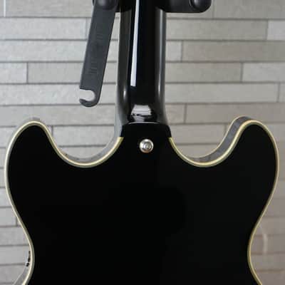 D'Angelico Premier DC Semi-Hollow Double Cutaway - Solid Black image 8
