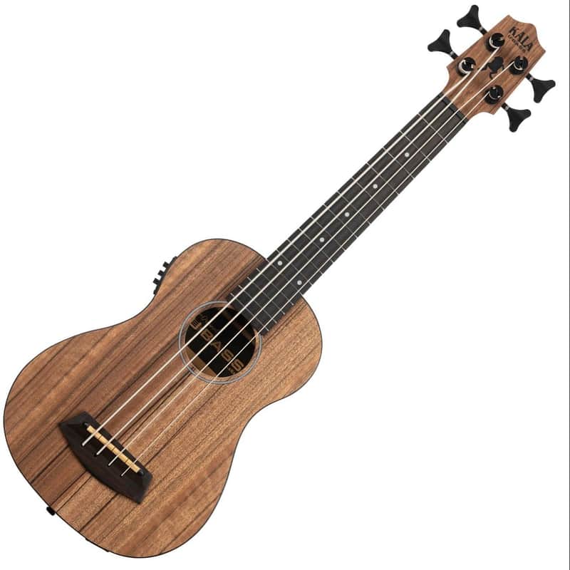 Kala Pacific Walnut Acoustic-Electric Fretted U•BASS Ukulele & Gig Bag image 1