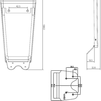 Electric Guitar Tremolo Bridge Tailpiece image 2