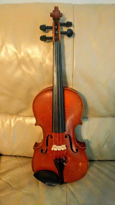 Copy Of Antonius Stradivarius  Made In Czechoslovakia  Violin Antique Vintage Nitro 1930's image 1