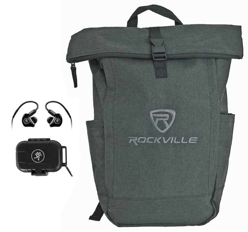 Mackie MP-120 BTA Single Dynamic Driver In-Ear Monitors w/Bluetooth+Backpack image 1