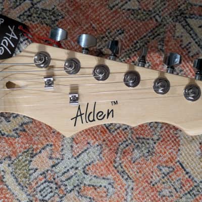 Alden Tv Cruiser 1972 Design T-Style Electric Guitar, Semi-Hollow, Blue, Maple Neck image 6