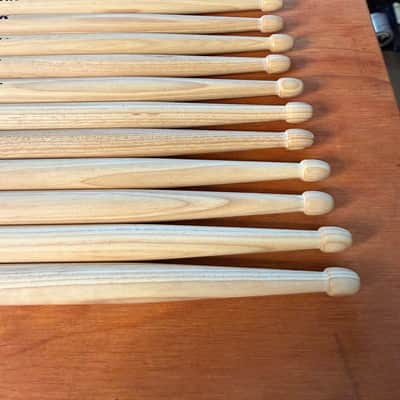 6 pairs Pro-Mark RBH565AW Rebound 5A .565" Hickory Acorn Wood Tip Drum Sticks  Natural image 3