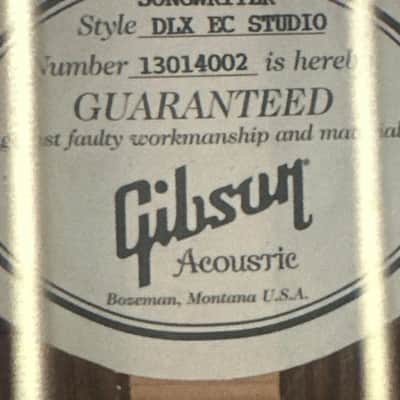 Gibson Songwriter Deluxe EC Studio 2013 - Antique Natural image 4