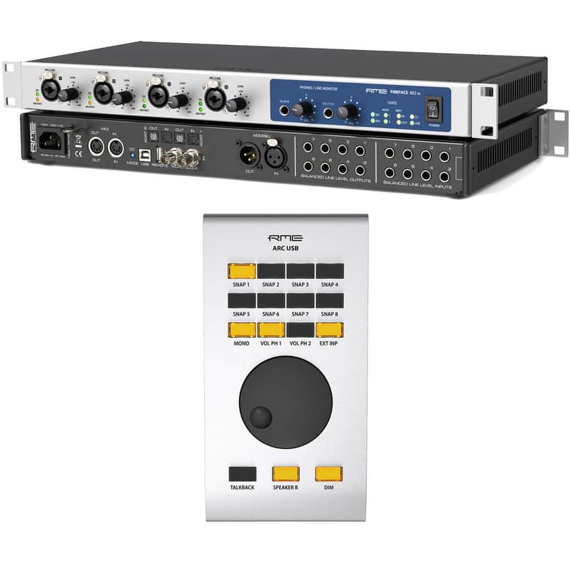 RME Fireface 802 FS 60-Channel USB, RME ARC-USB Bundle